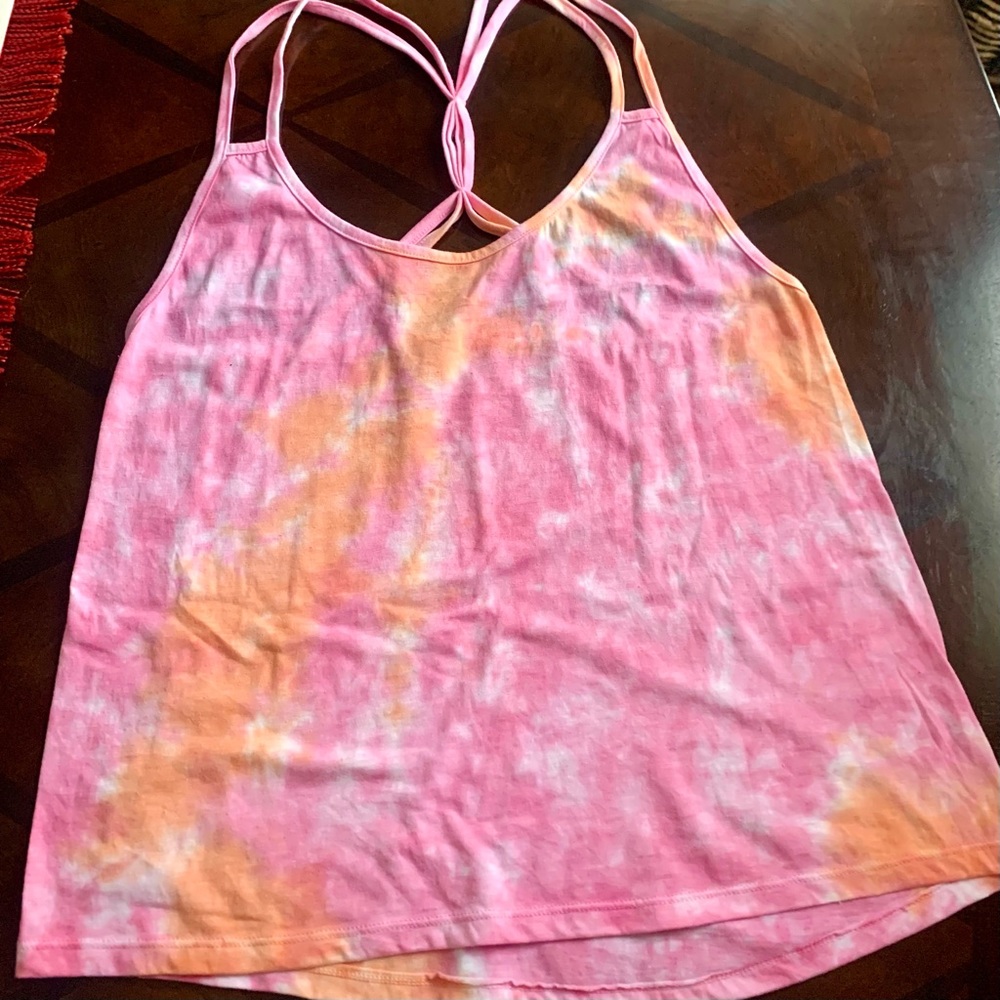 Lady's Cotton Blend Tye Dye Tank Size Small